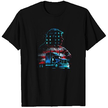 Discover Funny trucker American Big Rigs Diesel Truck Driver 33 T-Shirts