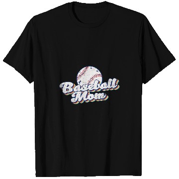 Discover Sport Baseball Mom Vintage Print Softball Mom Mothers Day T-Shirts