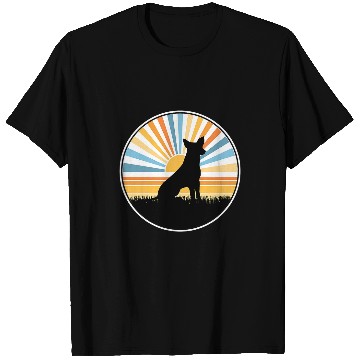 Discover Rat Terrier Pet Mom Dog Dad Retro Sunset Pet T-Shirts