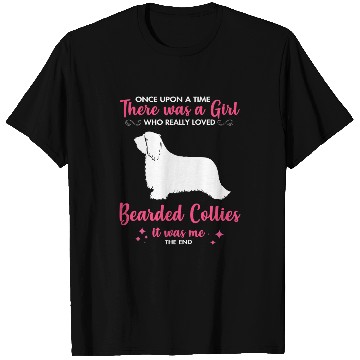 Discover Bearded Collie Pet Girl Loves Bearded Collie Dog Gift For Men Women Mom Dad Him T-Shirts