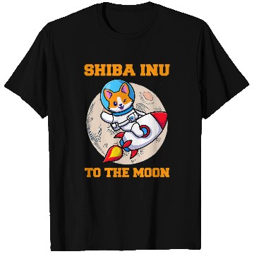 Discover Shiba Inu Pet To The Moon 3 T-Shirts