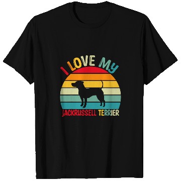 Discover Jack Russell Pet Sunset jack Russell terrier Vibes Retro Doggo Love T-Shirts