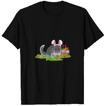 Discover Chinchilla Mammal Easter Egg Hunting Bunny Chinchilla Easter Sunday T-Shirts