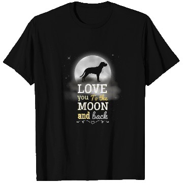 Discover Coonhound Pet Redbone Coonhound Dog Love To The Moon T-Shirts