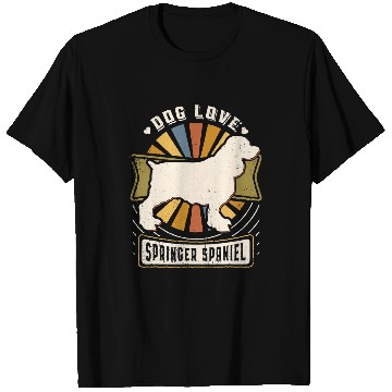 Discover English Springer Spaniel Pet vintages Classic Retro T-Shirts