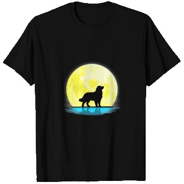 Discover Bernese Mountain Pet Lovers Full Moon Light T-Shirts