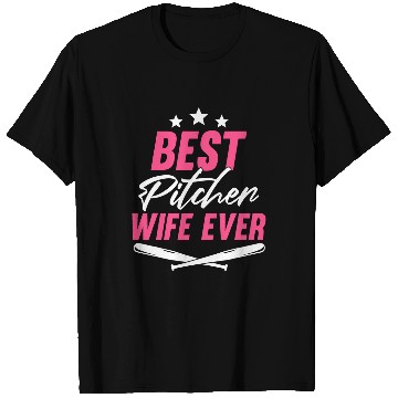 Discover Sport Baseball Pitcher Wife Player Softball Themed Pitcher 1 T-Shirts