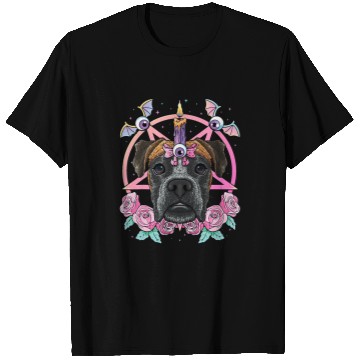 Discover Boxer Pet Pastel Goth Boxer Pagan Creepy Menhera Boxer T-Shirts