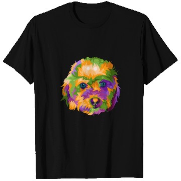 Discover Poodle Pet Toy Poodle In Pop Art Illustration T-Shirts