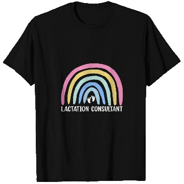 Discover Rainbow Lactation Consultant Breastfeeding Specialist T-Shirts