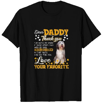 Discover Bearded Collie Pet Dear Daddy Thank You For Being My Daddy T-Shirts