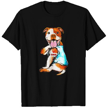 Discover Pitbull Pet Tattoo Love Grandma T-Shirts