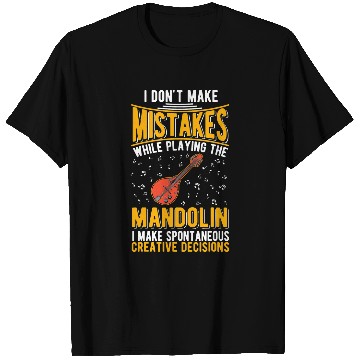 Discover Funny Mandolin Creative Decisions Mandolinist 2 T-Shirts