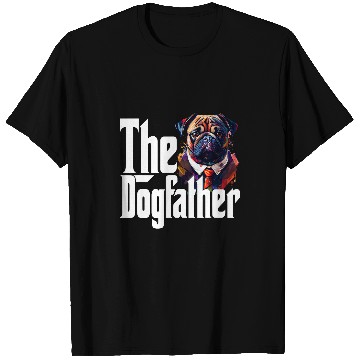 Discover Pug Pet Dad Dogfather Dogs Daddy Father T-Shirts