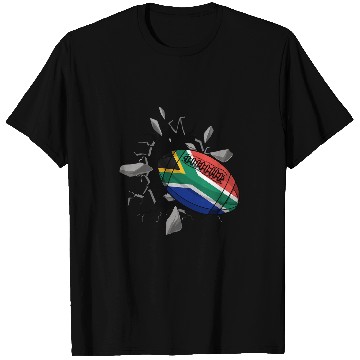 Discover Sport Rugby South Africa Rugby Rugby South Africa Flag Rugby T-Shirts