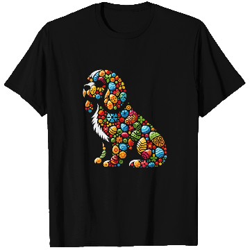 Discover Cavalier Pet King Charles Spanie Colorful Easter Egg Mens Womens T-Shirts
