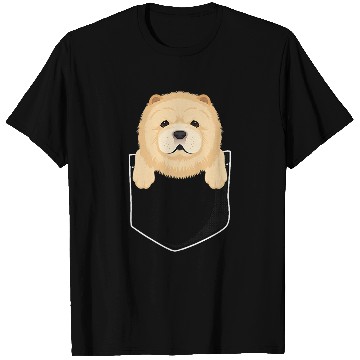 Discover Chow Chow Pet Pocket Chow Chow Puppy Cute T-Shirts