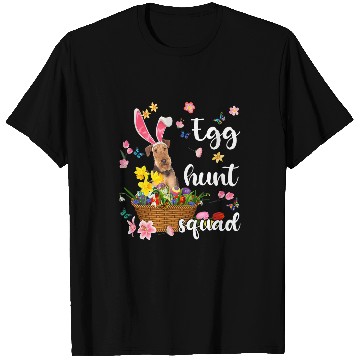 Discover Airedale Terrier Pet Happy Easter Day Easter Colorful Egg Hunt Dog T-Shirts