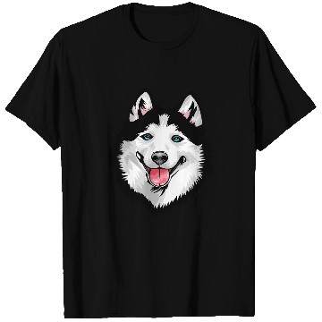 Discover Husky Pet Cool Siberian Husky Face 276 T-Shirts