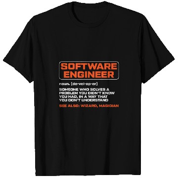 Discover Software Engineer Developer Definition Programming Coder T-Shirts