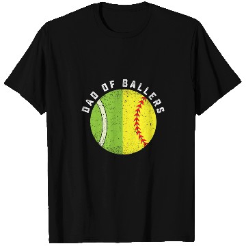 Discover Sport Tennis Cool Dad of Ballers Tennis Player Son Softball Daughter Team T-Shirts