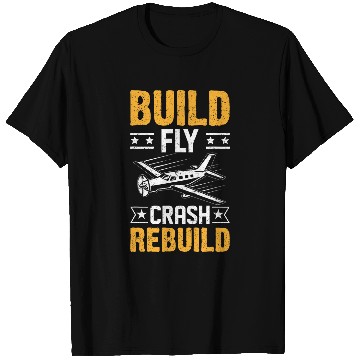 Discover Airplane 2RC Planes Buil Fly Crash Rebuild Wings 21 T-Shirts