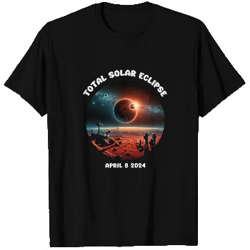 Discover Hello Darkness My Old Friend Eclipse Astronaut Space Mars T-Shirts