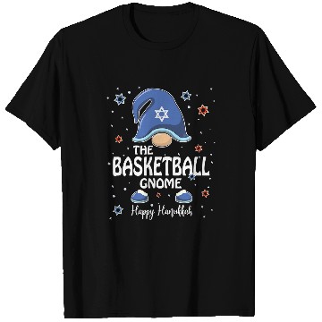 Discover Funny Basketball Coachs Gnome Funny Hanukkah Family Matching Pajama 194 T-Shirts