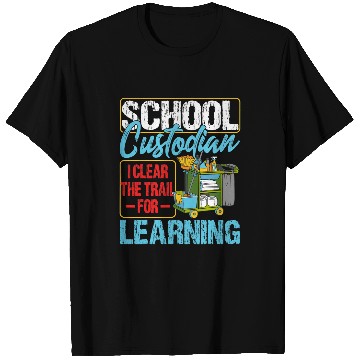Discover School Custodian Clear Trail Learning 2Janitor Appreciation 21 T-Shirts