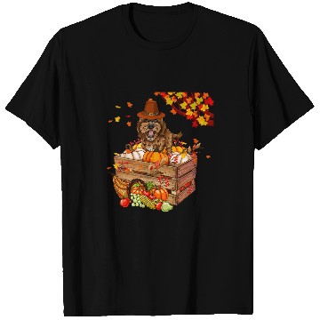 Discover Cockapoo Pet With Pumpkins Thanksgiving Fall Leaves Farmer Owner T-Shirts