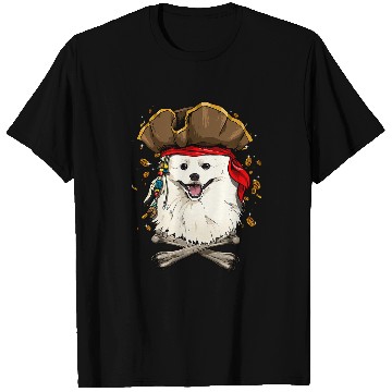 Discover Eskimo Pet Dog Pirate Jolly Roger Flag Crossbones T-Shirts