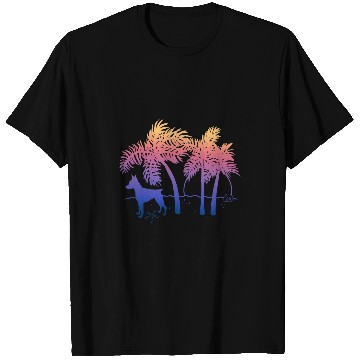 Discover Miniature Pinscher Pet Ombre Beach Sunrise T-Shirts