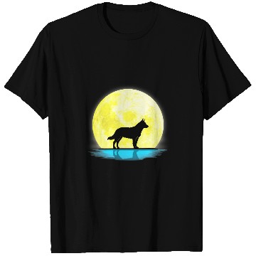 Discover Australian Cattle Pet Dog Lovers Full Moon Light T-Shirts