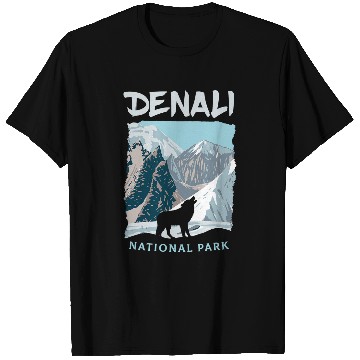 Discover Coyote Mammal Denali National Park US wolfs Alaska Wolves T-Shirts