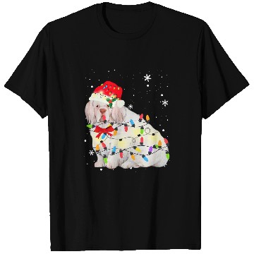Discover Clumber Spaniel Pet christmas light xmass mom dad s T-Shirts
