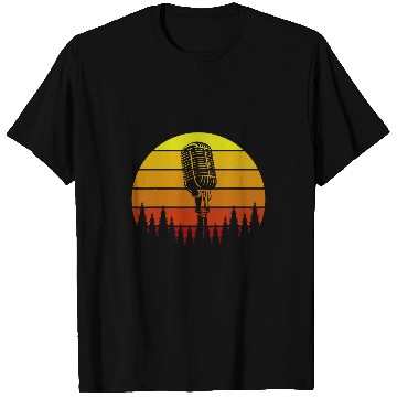 Discover vintages Singer Vocalist Musician Retro Microphone Singing 6 T-Shirts