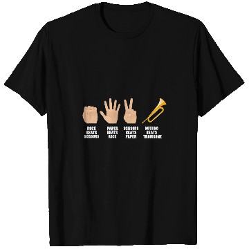 Discover Funny trombones Rock Paper Scissors Trombone T-Shirts