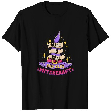 Discover Magic Is Real and Also Witchcraft Wizard Magician Witches T-Shirts