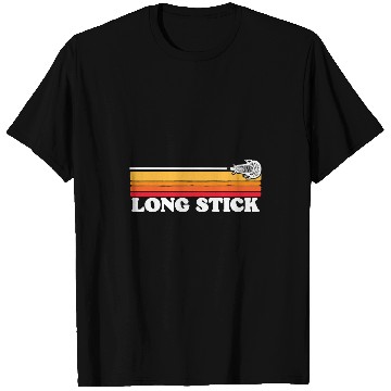 Discover Sport Lacrosse Gift Long Stick Funny Lacrosse Vintage 80s Sunset 2 T-Shirts