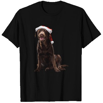 Discover Labrador Pet Chocolate Lab Dog Christmas Cute T-Shirts