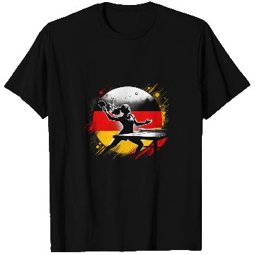Discover Sport Ping Pong Player Germany Flag T-Shirts