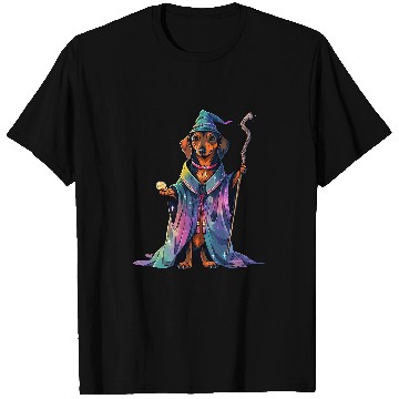 Discover Dachshund Pet Wizard Funny Dog Magic T-Shirts
