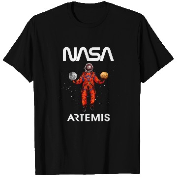 Discover NASA Artemis Mission Astronaut Moon Mars T-Shirts