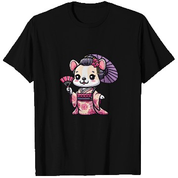 Discover French Bulldog Pet Cream French Bulldog Kimono Funny Dog Geisha T-Shirts