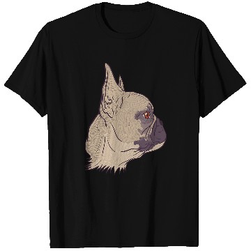 Discover French Bulldog Pet Face illustration of a cute french bully bulldog T-Shirts