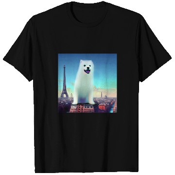 Discover Pomeranian Pet Eiffel Tower France Paris Men Women T-Shirts