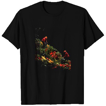 Discover Chili Hot Pepper Chillis Field Peppers Harvesting Farming 23 T-Shirts
