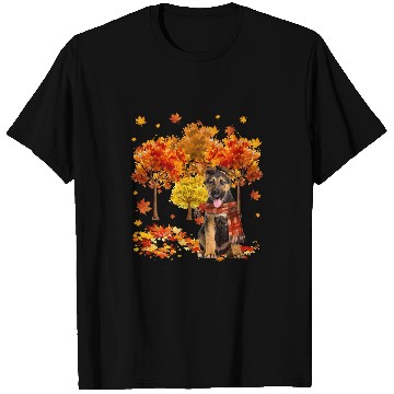 Discover German Shepherd Pet Its Fall Yall Cute German Shepherd Autumn Tree Fall Leaves 17 T-Shirts