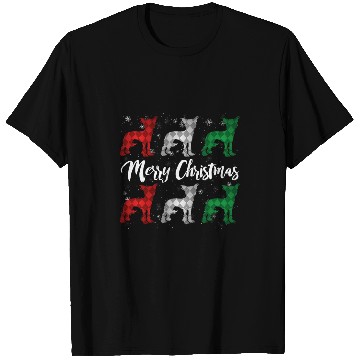 Discover Chinese Crested Pet Merry Christmas Argyle T-Shirts