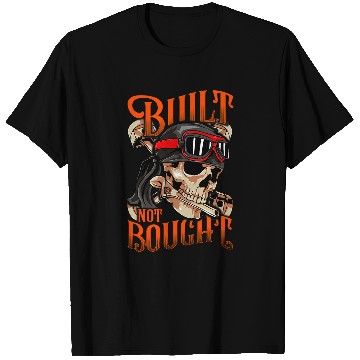 Discover Funny Built Not Bought Car 2Motorcycle Mechanic Car Junkie T-Shirts